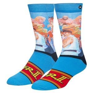 Oddsox Men’s Street Fighter Crew Socks Fits Shoe Sz 8-12